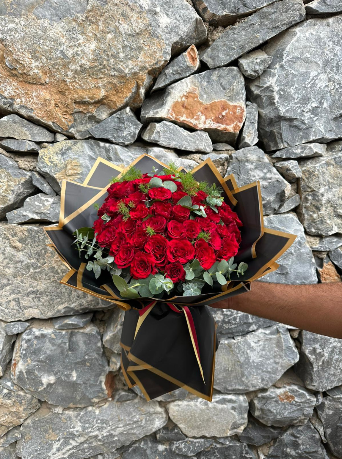 60 Kırmızı Gül Buketi